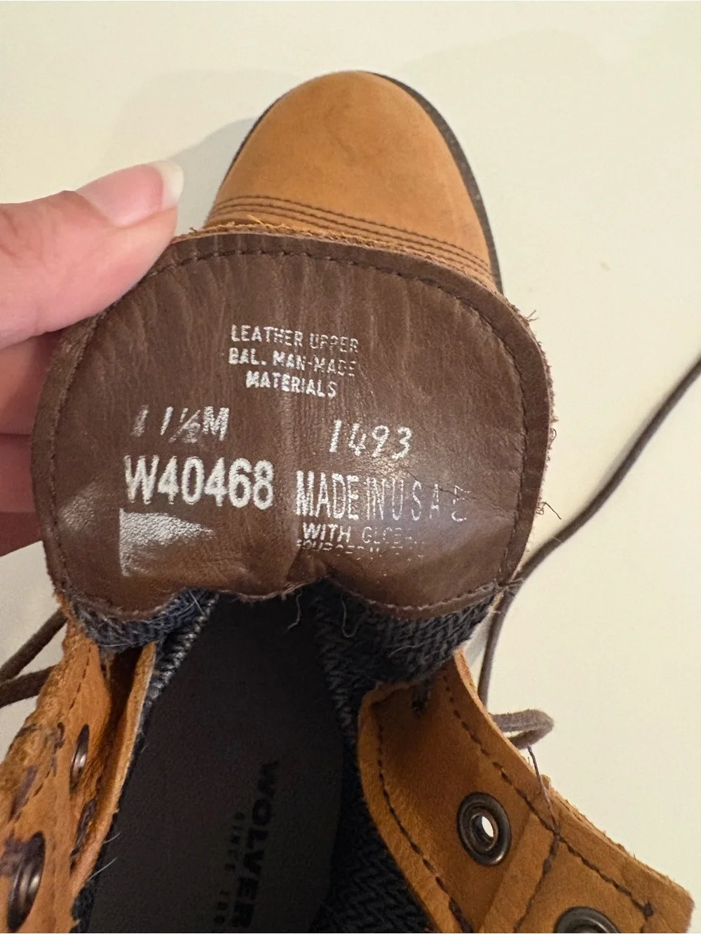 Wolverine || Jenson Lace Up Leather Boots Brown Tan 11.5